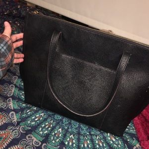 Black textured bag